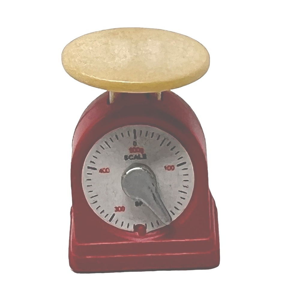 Calico Critters Kitchen Scale Sylvanian Red Accessory Replacement‎ Part